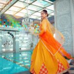Eshanya Maheshwari Instagram - The real glow up was never external.✨ . . Outfit- @shivaliahmedabad Styled by- @riyabhatu_ Photography- @ajpictography Venue- @udai_kothi . . #bride #desigirl #bridal #lehnga #udaipur #esshanya #ootd #photooftheday #fashionblogger #styleblogger #fashioninsta #ad Udai Kothi