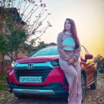 Eshanya Maheshwari Instagram - Hitting the golden hour, the journey does not stop here yet.... . . 🚘- @hondacarindia Venue- @gajretreat . . #hondawrv #WRV #ADVENTURE #exploremore #suv #suvlife #adventuretrail #roaptrip #punjab #shimla #drive #exibhit #exibhitmagzine #topgearmagazine #travelgram #instatravel #travelblogger #esshanya Gaj Retreat