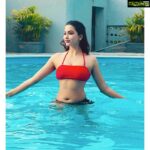 Eshanya Maheshwari Instagram - Red❤️ “I just want to have a completely adventurous, passionate, wired life.” Picture courtesy- @bhavikam91 . . Location- @jumbopoolvilla Travel with- @getaway.villas . . #happyvalentinesday #valentine #pooltime #selflove #love #happiness #red #lifeisbeautiful #singleandstrong #roadtrip #travelgram #2021 #staycation #photoofthedday #esshanya