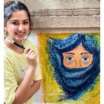 Eshanya Maheshwari Instagram - Sunday evening done ✅ 👩🏻‍🎨🎨 . We all wear mask, but eyes never looses the spark -EM . #wallpainting #wallartwork #painting🎨 #sunday #esshanyamaheshwari #esshanya #graffiti #artoftheday