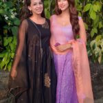 Eshanya Maheshwari Instagram - Happy bhai dhooj ❤️🤗✨ meri pyaari bhena Tu jho hai tho sab kuch hai Naa koi kaami hai.... Raksha Bandhan ho ya bhai dhooj I’m blessed to have you around to enjoy this festivals ❤️🤗 @bhavikam91 ❤️ Purple outfit @ambraee_ 💜 Black outfit @lavanyathelabel 🖤 #bhaidooj #sisterbond #siblings #sisters #partnerincrime #bff #festival #diwali #2020