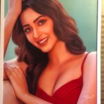 Eshanya Maheshwari Instagram - Aailaaaa same to same🤔😍🤗 Thanks. @nehasharmaartworks For such beautiful 🤩 painting... . . #painting #portrait #art #artworks #myportrait #esshanya #nehasharmaartworks
