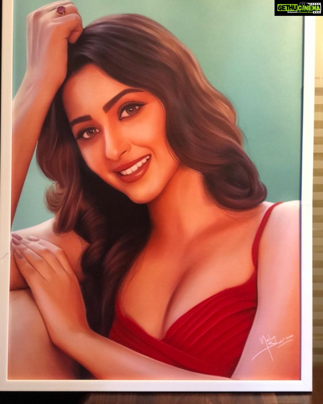 Eshanya Maheshwari Instagram - Aailaaaa same to same🤔😍🤗 Thanks. @nehasharmaartworks For such beautiful 🤩 painting... . . #painting #portrait #art #artworks #myportrait #esshanya #nehasharmaartworks
