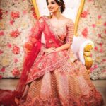 Eshanya Maheshwari Instagram - There’s a different glow on a face when we girls are dressed as a bride ☺️✨ right? . . #favourite #look #dressup #indianbride #makeup #photoshoot . . MUA- @kajolrpaswwan HAIR- @hairtrendzbysmita OUTFIT- @bindaniofficial Styled by- @simran_kabra Jewellery by- @aquamarine_jewellery @houseofshikha @_andnoor SHOT BY- @israniphotography