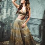 Eshanya Maheshwari Instagram - The joy of dressing is an art, and designers are artists..✨😍 Outfit- @shantanunikhil Jewellery- @swarovski Styled by- @simran_kabra Makeup- @kajolrpaswwan Hair- @hairtrendzbysmita Shot by- @israniphotography . . #photoshoot #designer #lehnga #indianbride #poser #fashionblogger #model #styleblogger