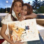 Eshanya Maheshwari Instagram - Happiest birthday to my 🦁Leo girl 🤗❤️ Sona you are the one I can tell my soul to. Who can relate to me like no one other. Who I can go with Many many many coffee dates and wine testings 😅 (only we know how much we crave for weekend outings ) Even though we get busy in life with our work , family and all the drama We always look after each other 🤗 It’s impossible to stay mad at you Because I have important things to share with you 😜 and I am sure you do too.. I am here for you and always will be.. I love you no matter what 😘❤️ You mean lot to me... You are my strongest and sweetest LEO GIRL 🤗❤️ Stay blessed hon ✨ @sonalikukreja_ PS- this painting represents your strong mind like 🦁 and beautiful heart like 🦋