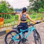 Eshanya Maheshwari Instagram - Every ride is a Tiny Holiday 😁🚴🏻‍♀️ And I can’t wait for bigger and real Holidays.... . . Cycle- @avoncycles