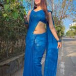 Eshanya Maheshwari Instagram – She’s the kind of queen that knows her crown isn’t on her head but in her soul.💙✨

Ps- on fans request… because you’re the kingdom of this queen 😉💙

#esshanyamaheshwari #esshanya #saree #sareelove #blue #💙