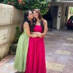 Eshanya Maheshwari Instagram - Cheers to our beautiful and crazy bond 💕🤗 @bhavikam91 all my life you have been there. You picked me up when I was down. You encouraged me when I had doubt. And you always loved me even when I piss you off 🙈 thank you my dear sister for everything 💕🤗.... Yes it’s lucky to have a brother But it’s a blessing to have a sister who protects like a brother, loves like a mother, cares like a father and spoils me like a Bestie Blessed to have you @bhavika1091 in my life 😇😘🤗❤️ You are the best gift from god to me love you 😘 ❤️ I need you in my life always , lot’s of love from your irritating, cute and most talented little sister 🤣😜 ❤️ happy Raksha Bandhan to you and everyone 🤗😁 . . Outfits by - @ambraee_ #rakshabandan #bondforlife #sisters #rakhibond #twinning #💕 #rakhi #sisterlove