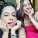 Eshanya Maheshwari Instagram - Cheers to our beautiful and crazy bond 💕🤗 @bhavikam91 all my life you have been there. You picked me up when I was down. You encouraged me when I had doubt. And you always loved me even when I piss you off 🙈 thank you my dear sister for everything 💕🤗.... Yes it’s lucky to have a brother But it’s a blessing to have a sister who protects like a brother, loves like a mother, cares like a father and spoils me like a Bestie Blessed to have you @bhavika1091 in my life 😇😘🤗❤️ You are the best gift from god to me love you 😘 ❤️ I need you in my life always , lot’s of love from your irritating, cute and most talented little sister 🤣😜 ❤️ happy Raksha Bandhan to you and everyone 🤗😁 . . Outfits by - @ambraee_ #rakshabandan #bondforlife #sisters #rakhibond #twinning #💕 #rakhi #sisterlove