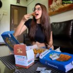 Eshanya Maheshwari Instagram - Thank God 😍🤓 @dominos_india exists! Since the lockdown, I have been craving for a safe cheat meal delight, 🍕 🤤 while I was giving some visual treats to myself through my phone, I saw  @dominos_india delivering with Zero Contact Delivery. I was relieved to see safe delivery to my home by Food Soldiers in masks, gloves, maintaining 6ft distance, and all hygiene! Voila, the Pizza is here! Relaxed! . P.s - I have taken proper safety and I had wiped box with sanitizer when received and reheated for 15 minutes and then had it... So all precautions taken.... . #safecravings #dominosfoodsoldiers #zerocontactdelivery #lockdown #quarantine #cravings #pizza #🍕 Mahim, Maharashtra, India