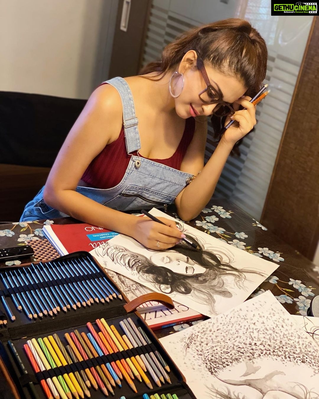 Eshanya Maheshwari Instagram - Art enables me to find myself and lose myself at the same time but most importantly it helps to emote and put down my thoughts which have always kept me balanced. During this time of quarantine, now that we've got more time; I reach out to my passion of sketching and painting which always helps me find a direction whenever I am low. So painting has kept me going on through these rough days and made me #StayInWithPassion. What is that one thing that keeps you going, what is the new skill that you have learnt in these QuarantineTimes? What is that one passion you have acquired or love doing while you are practising social distancing? Share your passion stories with me using #StayInWithPassion and tag @oppomobileindia Let’s pass on the passion, let’s pass on positivity! #art #oppomobile #stayinwithpassion #artistsoninstagram #eshanyamaheshwari #lockdown #quarantine