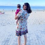Evelyn Sharma Instagram - Family vacay!! 💖 What’s better than a quick getaway to the beach! 🏖 Australia sure is growing on me.. 🤩 #family #vacay #noosa #happybirthdaybeenima #spaday #mamaandbaby #babyspa #beachbum