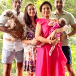 Evelyn Sharma Instagram - Family vacay!! 💖 What’s better than a quick getaway to the beach! 🏖 Australia sure is growing on me.. 🤩 #family #vacay #noosa #happybirthdaybeenima #spaday #mamaandbaby #babyspa #beachbum