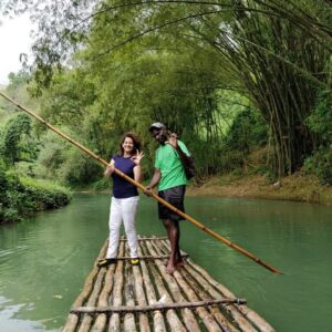 Falguni Rajani Instagram - Bamboo rafting