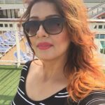 Falguni Rajani Instagram - Bhabi ji ghar par hain shoot on cruise 😄💃🏻