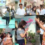 Falguni Rajani Instagram - What a welcome at surat I was overwhelmed thank u so much MR RAVI RATHORE N FAMILY 😊🙏🏼🙏🏼