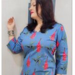 Falguni Rajani Instagram - Wearing : @kasumi.creations #ethnicwear #indianwear #fashion #traditional #onlineshopping #ethnic #indianfashion #indianwedding #trending #instafashion ##kurti #indianoutfit #instagood #style #india #instagram #fashionblogger #indianclothing #kurtis #bhfyp