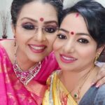 Fathima Babu Instagram – With co actor மின்னல் தீபா
#yaradineemohini 
#yaaradineemohini 
#zeetamil 
#zeetamilserial