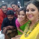 Fathima Babu Instagram – With friends at shooting location ….
