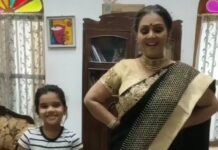 Fathima Babu Instagram - With baby Lisha in the sets of Yaradi nee mohini