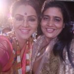 Fathima Babu Instagram - With Raihana who rendered thaiya thaiya song so beautifully today evening. She also appreciated my presence in Bigg boss ... Very sweet of her indeed .... You made my evening memorable dear. Such a down to earth woman
