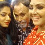 Fathima Babu Instagram - With Reshma and Rajesh Shetty who is the designer for all contestants during Bigg boss inaugural and finale .... Such a passionate designer