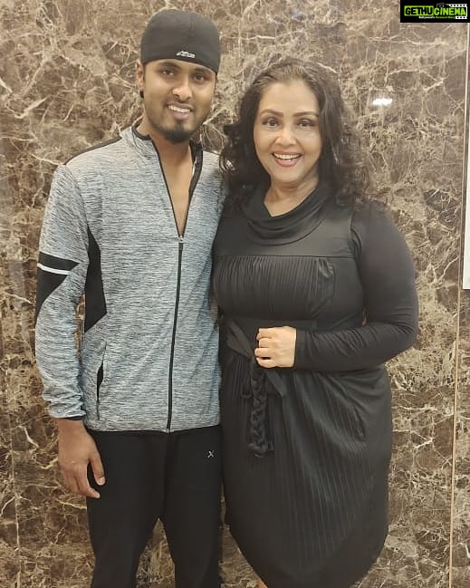 Fathima Babu Instagram - With our choreographer Amir master - BB jodigal