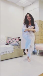 Gajala Instagram - who all remember this song??? #oldisgold 
.
.
.
.
.
.
#gajala #gazala #reelitfeelit #reelkarofeelkaro #reelsinstagram #reel #trendingreels #trending #trend #hindisongs #instapic #instalike #instadaily #videos #dance #lovemusic #white #pink #curlyhair #groove