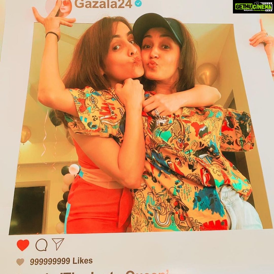 Gajala Instagram - The more you praise & celebrate your life,the more there is in life to celebrate🥰 (last month bday pics) #twinning with @faisal_miya__photuwale 😍 Thank you for this special birthday @tintin3012 😘 @huseinkk 😘thank you for making sure u don’t miss my DAY😍@iamnehap @muskaannpunjabi @manojpunjabi1 @rizwan7896 Many people couldn’t make it coz of pandemic (lockdown) i missed u all😘🤗 #gajala #gazala #birthday #birthdaygirl #mypeople #onelife #adidas #zara