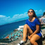 Gajala Instagram - My Blue attraction 💋 #italy#sorrnto #fira #gazala#gajala##traveldiaries #somewhere #sea amalfi #amalficost #red#gajala#gazala#teluguactress#telugu #explore #explorepage #trendyfashion #worthit #travel #traveltheworld #best #greece #santorini#gucci Sorrento, Italy