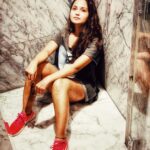 Gajala Instagram - Con... nerd!! 😜 📸 @faisal_miya__photuwale #nikeshoes #pink #gajala #gazala #photuwalas #style