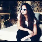 Gajala Instagram - The black sheep is sometimes the only one telling the truth 😜 📸 @faisal_miya__photuwale #style #blackandwhite #gajala #gazala #chanelshades #vacymode #goa #photuwalas
