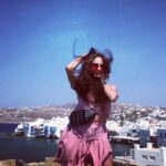 Gajala Instagram - “TOUGH THIS OUT” Song by my fav @bobbynewberry 😘 #chancesong #poser #lovemyself #gajala #gazala #greece #mykonos #beauty #red #clearsky #photuwalas #thebucketlistfilms @faisal_miya__photuwale @thebucketlistfilms @ujwalgupta_ @rishabh_shetty_ @dhiraj.shetty21 Little Venice, Mykonos, Greece