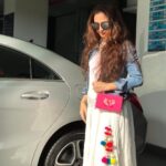 Gajala Instagram - We Carry Inside Us The Wonders We Seek Outside Us ❤️ #sunkissed #nofilter #nomakeup #keepitnatural #gajala #gazala #ayeshasalon #mercedes #autohangar #chanelshades #pitaara 💼 by @pitaara.handmade 📸 by @_rishabh_shetty_ 🤗