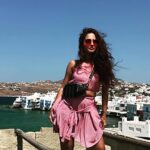 Gajala Instagram - Peace is the Beauty of Life. It Is Sunshine ☀️ #mykonos 📷 @faisal_miya__photuwale @sharadkelkar @rizwan7896 @iamkaranp thank you guys for capturing these memories for me😘😘 Little Venice, Mykonos, Greece