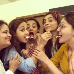 Gajala Instagram - Life is uncertain eat dessert First😜🎂❤️ @rubinadilaik @surveenchawla @tintin3012 @iamnehap 😘😘😘😘