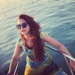 Gajala Instagram - Can’t stop grooving if the music is on & foot tapping😍Throw back phuket shoot mode sundowner song by @iamavij 👍🏻 video by @_rishabh_shetty_ 🙏🏻 #phuket🇹🇭 #beachlove #island #sunglasses #suntanning #catamaran #boat #shooting_time #lightscameraaction