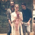 Gajala Instagram - Standing tall with two of my very talented boys @iamaaryan.s and @jayparikh1212