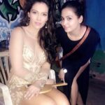 Gajala Instagram - Thank you @filmygyan 😍 Repost @filmygyan with @repostapp ・・・ @gazala24 and Waluscha clicked backstage of song 'Kisko Pata' shoot by Yash Wadali 😍