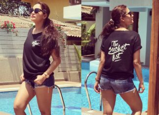 Gajala Instagram - All set for our next video In Goa 🌴@bucketlistplay @filmygyan #love for music #stylecracker #hot #traveldiaries #funtimes #teamworkmakesthedreamwork 😊😊😊