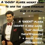 Ganesh Venkatraman Instagram - We are all unique with our own 'Strengths' & 'weaknesses', Stop comparing yourself to OTHERS  🖐️🖐️ Rather, Identify ur STRENGTH & then create your own GAME 👍👍 #lifelessons #makingpositivitygoviral #GaneshVenkatram #createyourowngame #identifyyourstrengths #stopcomparing