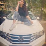 Gurleen Chopra Instagram - The cars we drive says a lot about us.... 7 years to togetherness,,, You are my first automatic sunroof gorgeous my next cars can not take your place I love you 🚗🚗 HAPPY BIRTHDAY my cutie billi Mumbai, Maharashtra