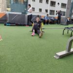 Gurleen Chopra Instagram - Battle rope training in our new open crossfit training area... experience the new waves gym💪🏻....#stayfit #stayyoung #staycute... Waves Gym