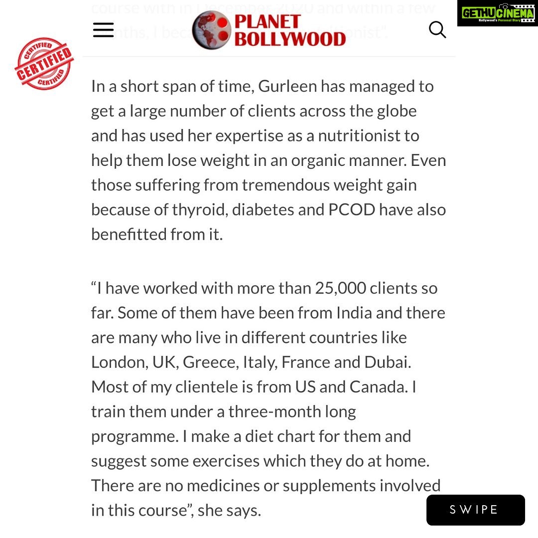Gurleen Chopra Instagram - I, Gurleen Chopra, has not only worked as a Bollywood Actress but has always looked into counselling people all over world into health and Fitness. I am immensely proud of everyone who are working towards their health and keeping it priority, specially my clients who have trusted me whole heartedly. I thank each of you to have given me so much Love and support! Let's stay fit and Healthy! @counsellingwith.gc @igurleenchopra . . . . . . . . . #planetbollywood #planetbollywoodarticle #nutrtitonarticle #certifiednutritionist #nutritionexpert #healthexpert #actressgurleenchopra #counsellingwith.gc #igurleenchopra