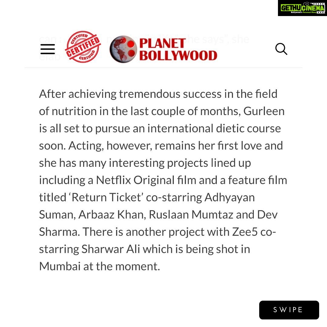 Gurleen Chopra Instagram - I, Gurleen Chopra, has not only worked as a Bollywood Actress but has always looked into counselling people all over world into health and Fitness. I am immensely proud of everyone who are working towards their health and keeping it priority, specially my clients who have trusted me whole heartedly. I thank each of you to have given me so much Love and support! Let's stay fit and Healthy! @counsellingwith.gc @igurleenchopra . . . . . . . . . #planetbollywood #planetbollywoodarticle #nutrtitonarticle #certifiednutritionist #nutritionexpert #healthexpert #actressgurleenchopra #counsellingwith.gc #igurleenchopra