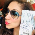 Gurleen Chopra Instagram - I’m on my way back home, gonna fly yeahhhhh ... bye bye Baroda The Maharaja Sayajirao Gaekwad International Airport, Vadodara