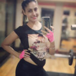 Gurleen Chopra Instagram – I love fitness ( gym time ) Waves Gym