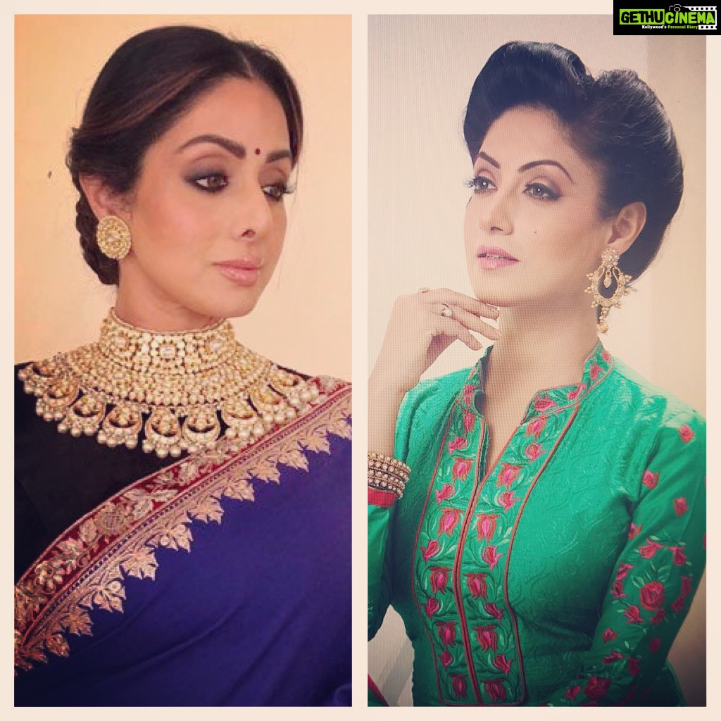 Gurleen Chopra Instagram - God blessed me with your looks, talent & elegance; but cruelly took our soulful "SREEDEVI JI" away & left me LIFELESS !!! I pray to waheguru to give peace to our loving Sreedevi ji's soul and heavenly abode !!!