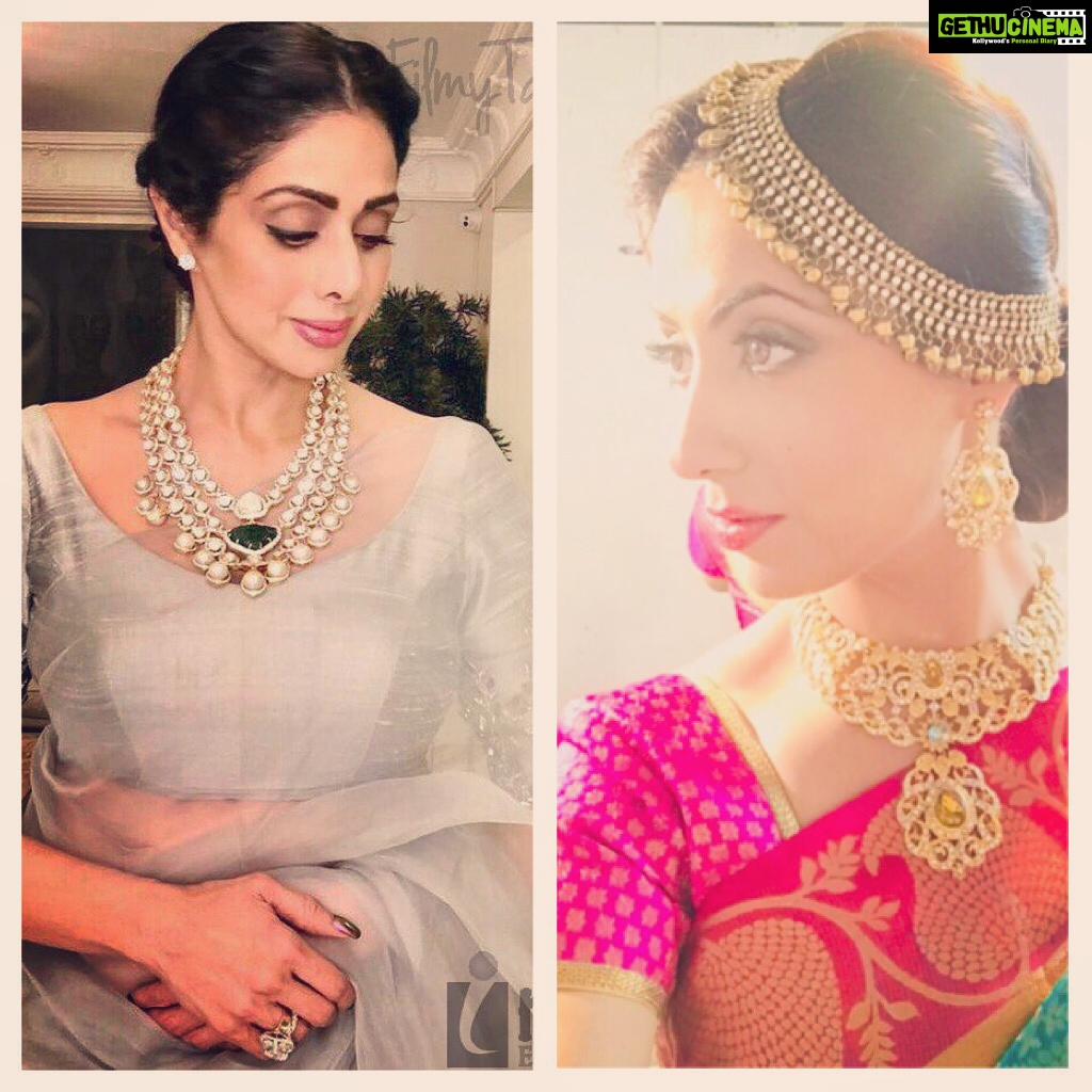 Gurleen Chopra Instagram - God blessed me with your looks, talent & elegance; but cruelly took our soulful "SREEDEVI JI" away & left me LIFELESS !!! I pray to waheguru to give peace to our loving Sreedevi ji's soul and heavenly abode !!!